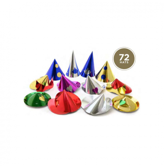 Multi Coloured GALA Party Hats Mid Size 